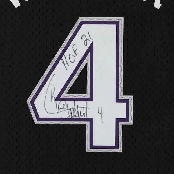 Chris Webber Signed Sacramento Kings Jersey | 2000 Mitchell & Ness with HOF 21 Inscription