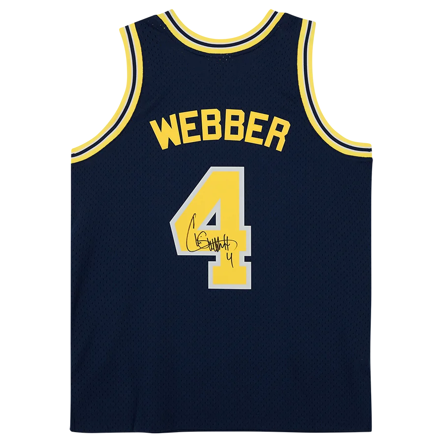 Chris Webber Signed Michigan Wolverines Jersey | 1991 Mitchell & Ness