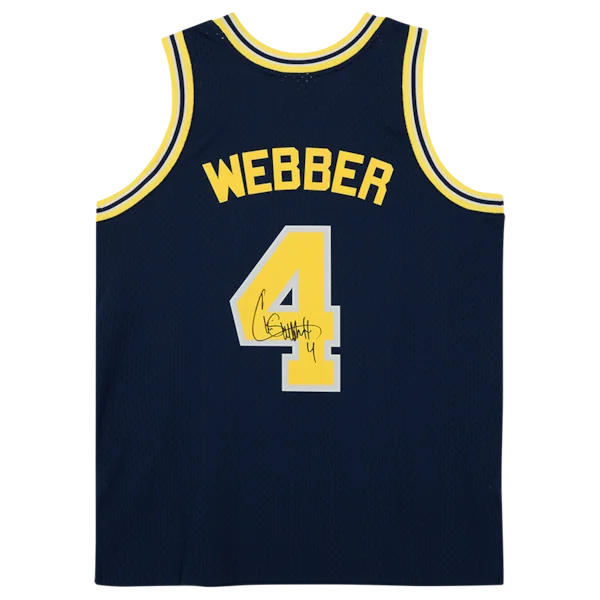 Chris Webber Signed Michigan Wolverines Jersey | 1991 Mitchell & Ness