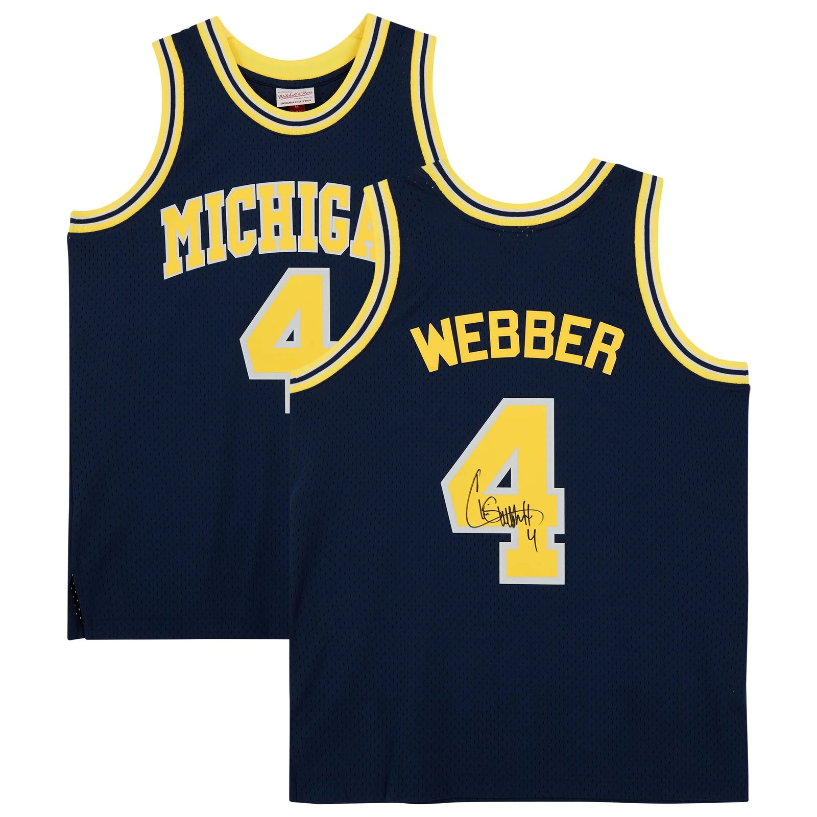 Chris Webber Signed Michigan Wolverines Jersey | 1991 Mitchell & Ness