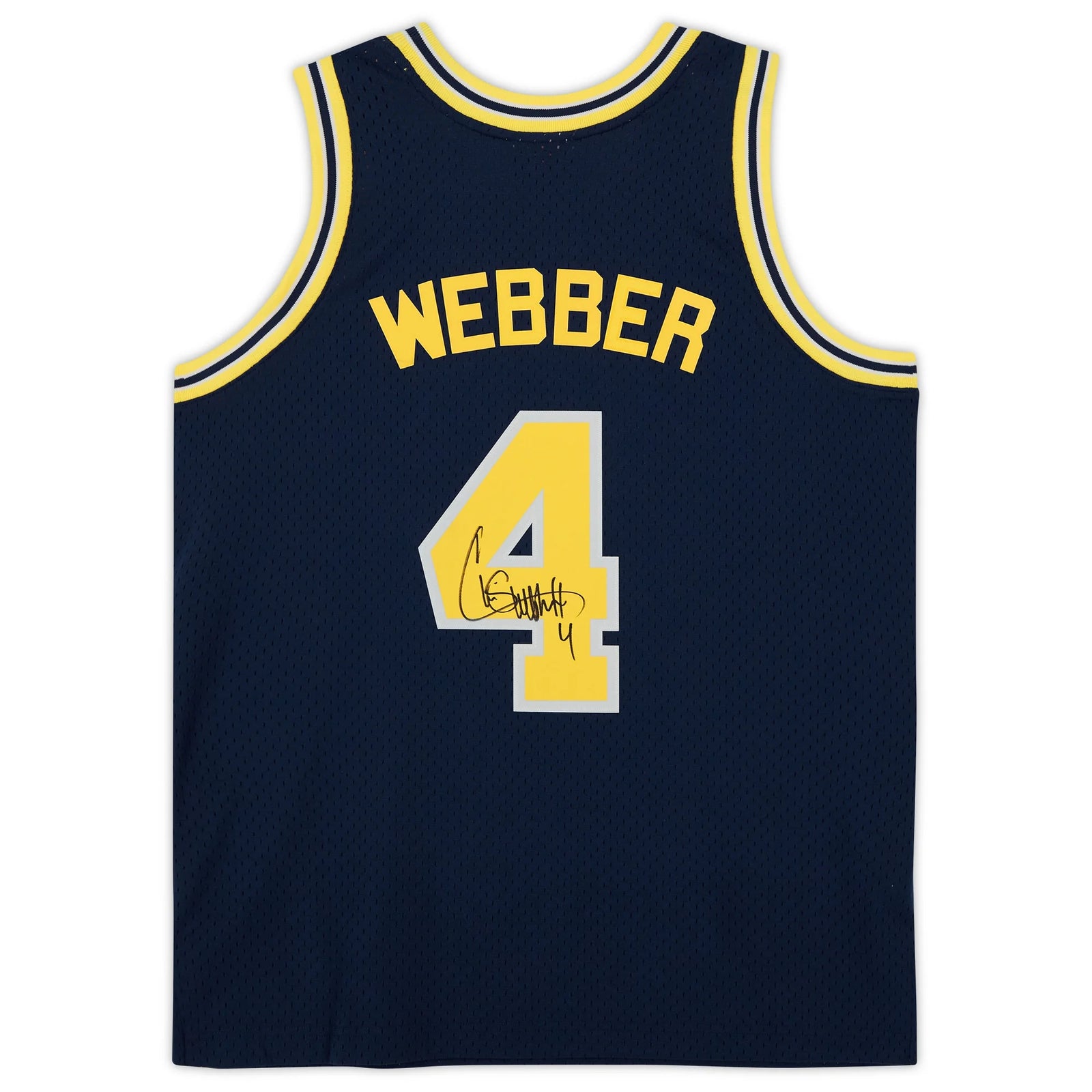 Chris Webber Signed Michigan Wolverines Jersey | 1991 Mitchell & Ness