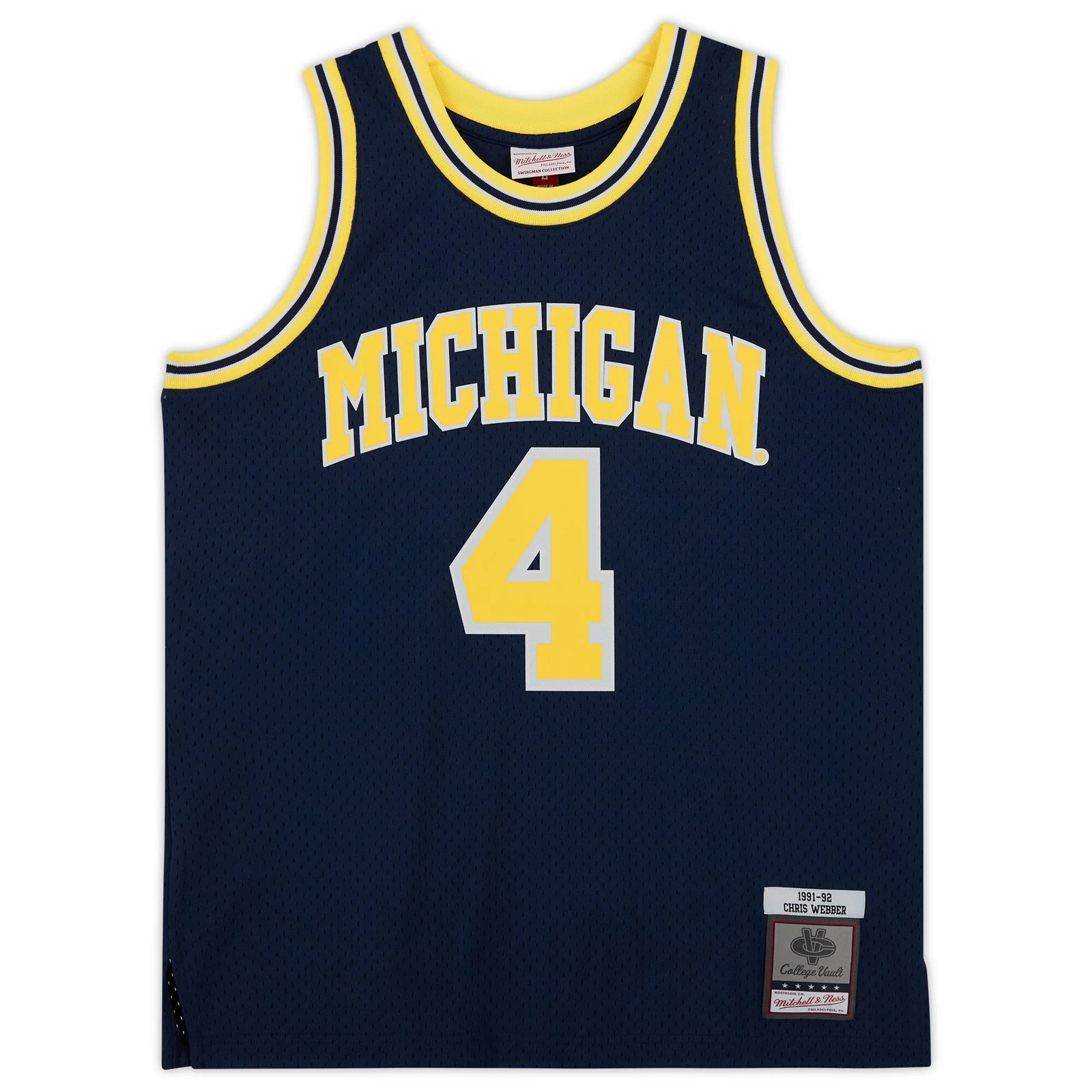 Chris Webber Signed Michigan Wolverines Jersey | 1991 Mitchell & Ness
