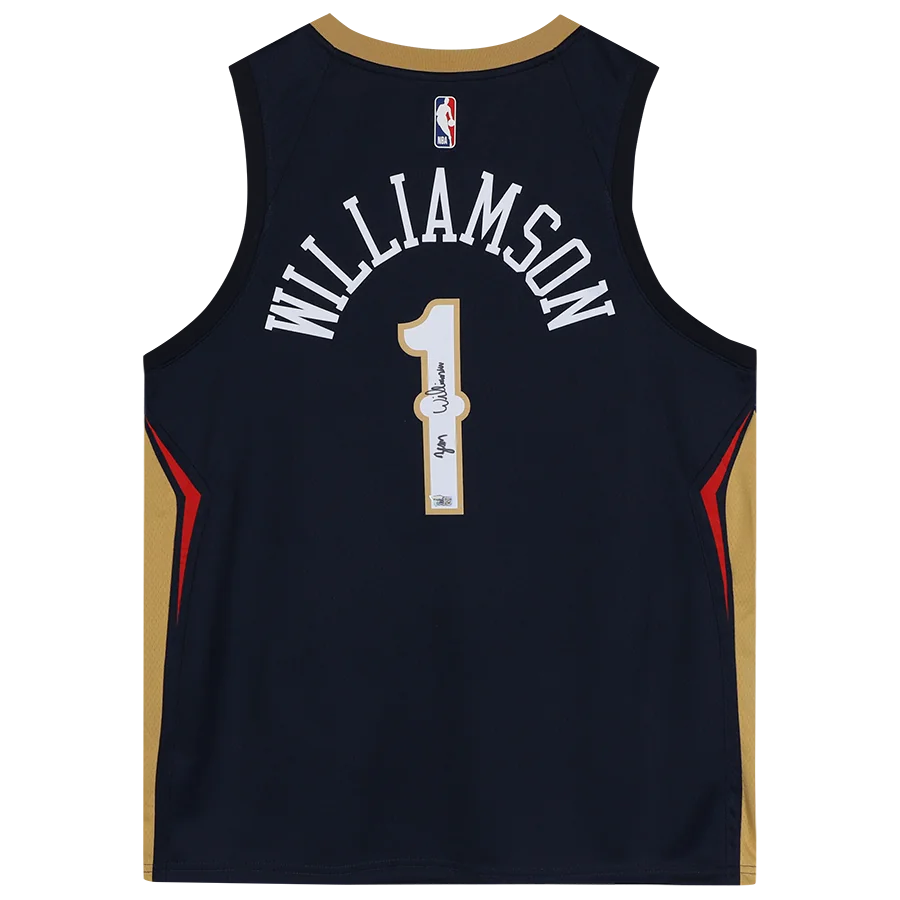 Zion Williamson Signed New Orleans Pelicans Nike Navy Jersey | Authenticated