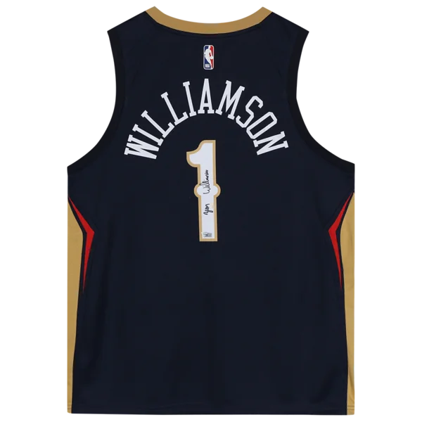Zion Williamson Signed New Orleans Pelicans Nike Navy Jersey | Authenticated