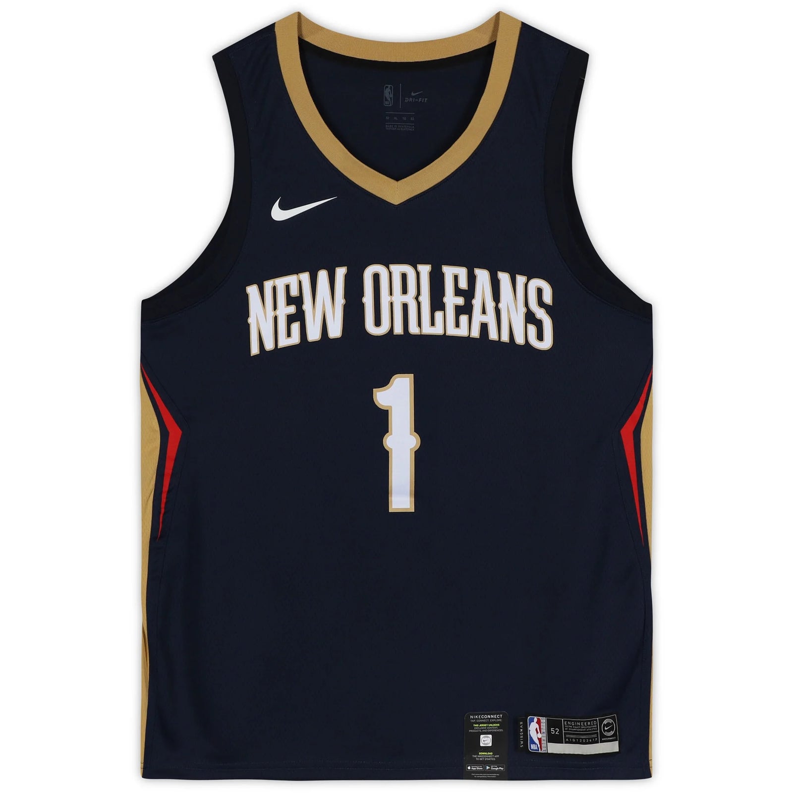 Zion Williamson Signed New Orleans Pelicans Nike Navy Jersey | Authenticated
