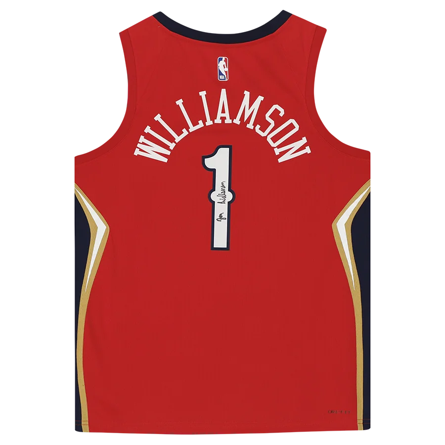 Zion Williamson Signed Red Jordan Brand Swingman Jersey | Pelicans