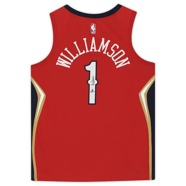 Zion Williamson Signed Red Jordan Brand Swingman Jersey | Pelicans