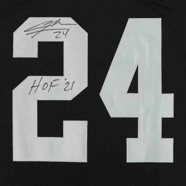 Charles Woodson Signed Las Vegas Raiders Jersey | HOF 21 Inscription | WJRSYWO0030