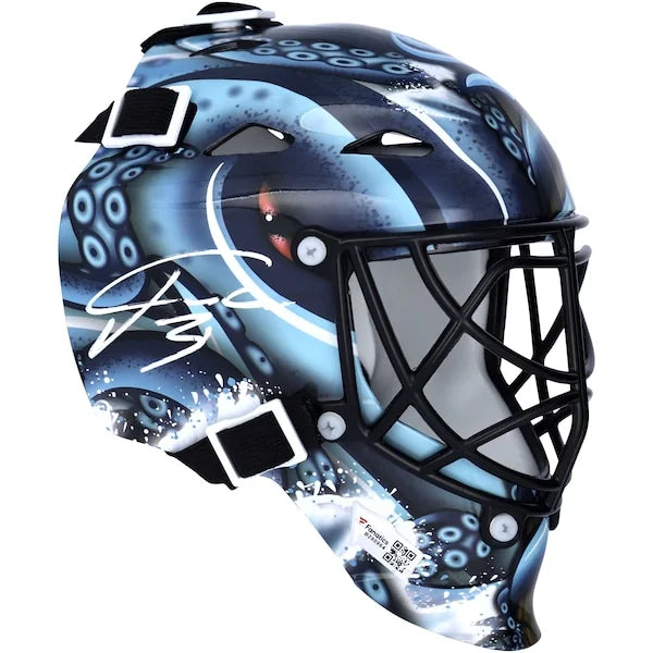 Philipp Grubauer Signed Mini Goalie Mask | Seattle Kraken