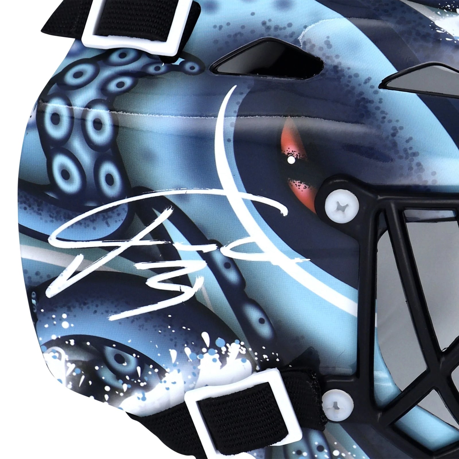 Philipp Grubauer Signed Mini Goalie Mask | Seattle Kraken