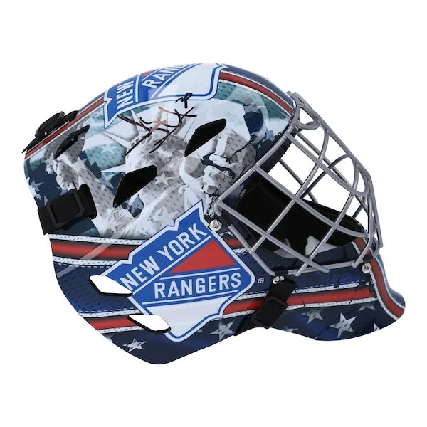 Henrik Lundqvist Signed New York Rangers Replica Goalie Mask | Authenticated