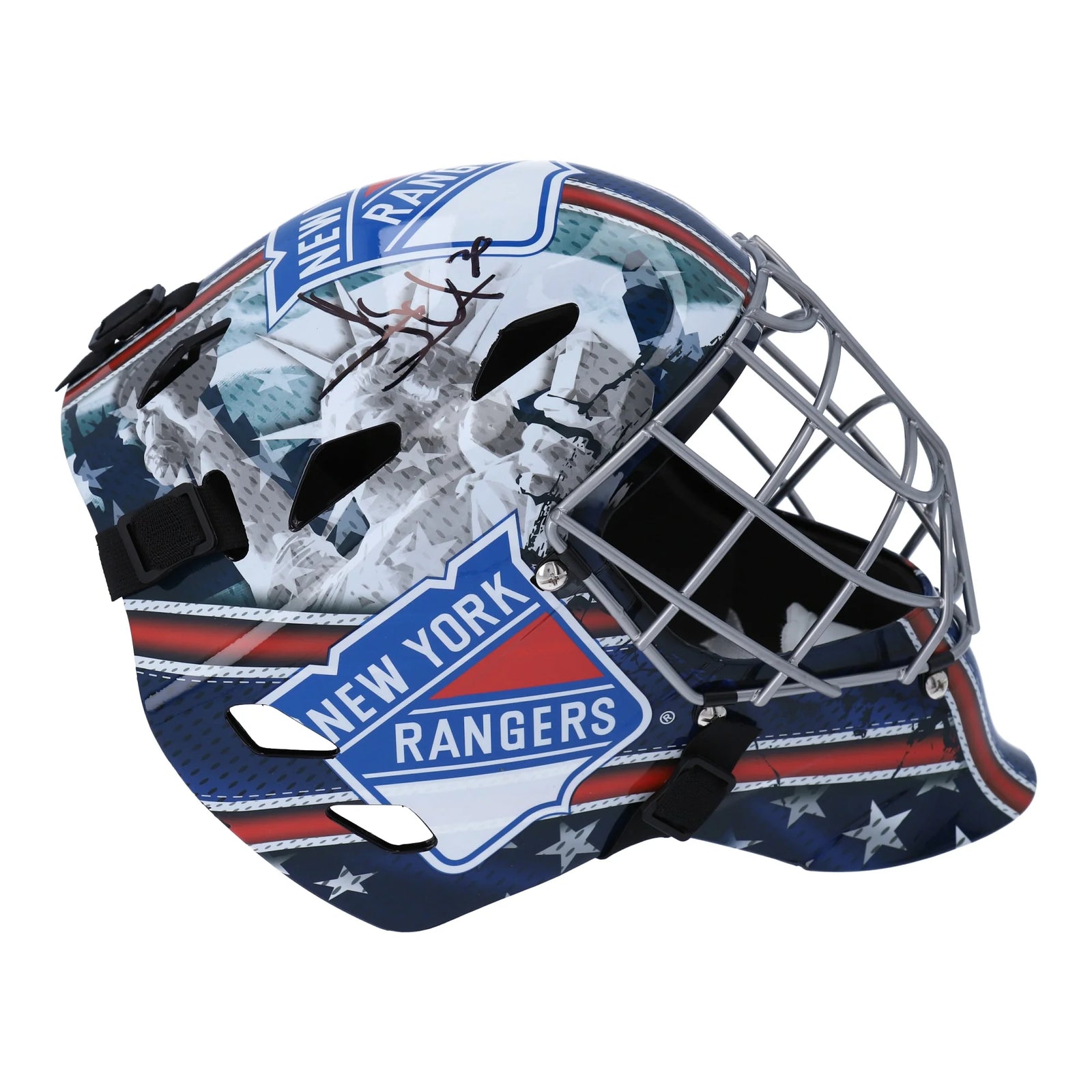 Henrik Lundqvist Signed New York Rangers Replica Goalie Mask | Authenticated