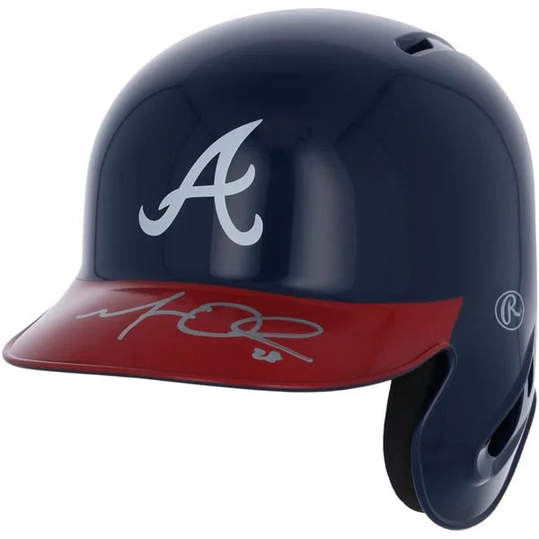 Matt Olson Signed Braves Mini Batting Helmet | MLB Authenticated | WMBTHOL0004