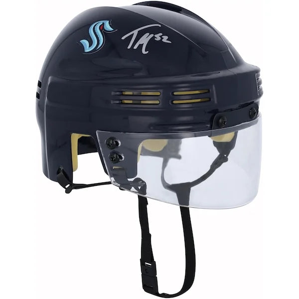 Tye Kartye Signed Seattle Kraken Navy Mini Helmet | Authenticated