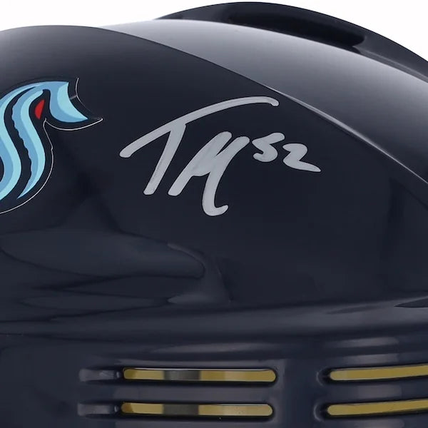 Tye Kartye Signed Seattle Kraken Navy Mini Helmet | Authenticated