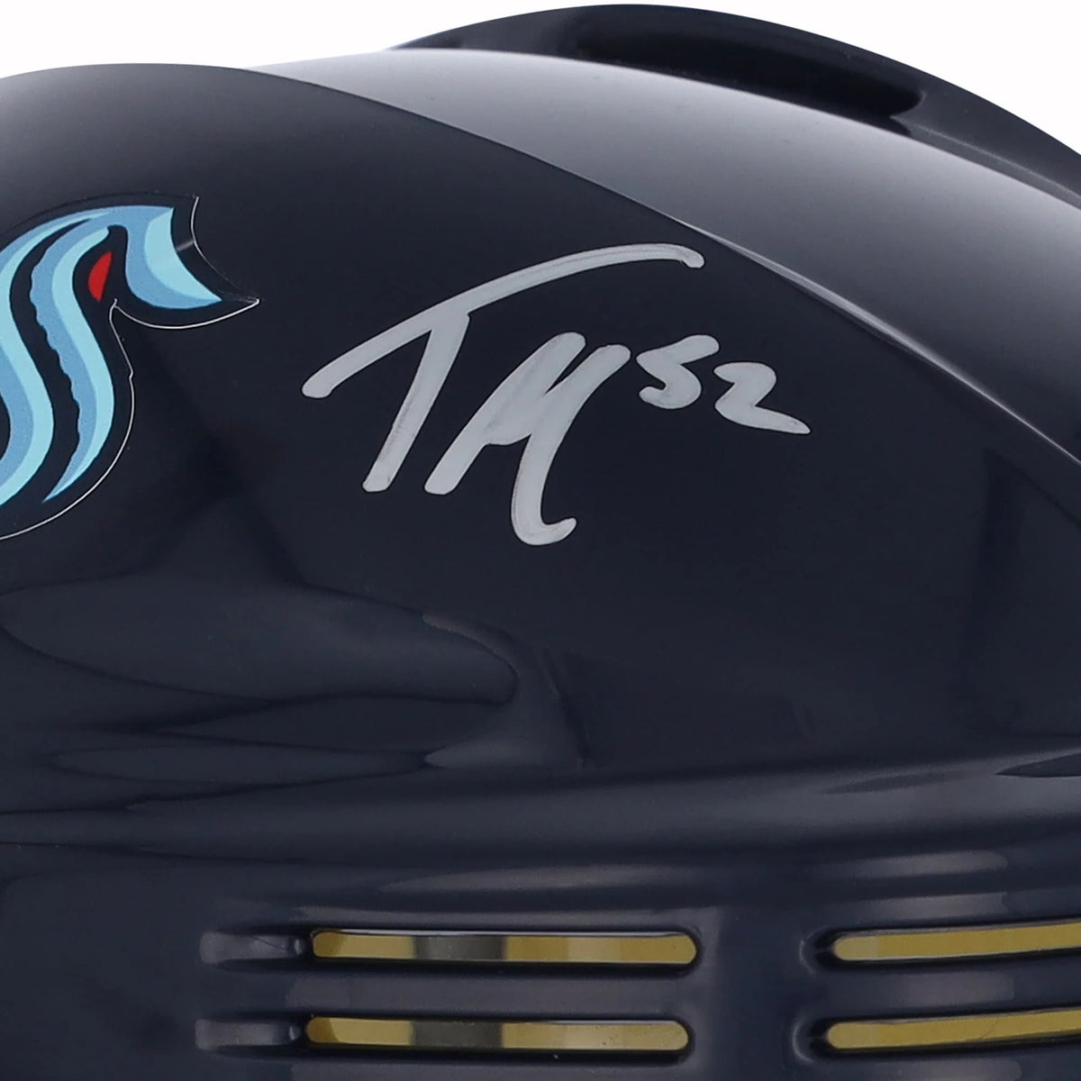 Tye Kartye Signed Seattle Kraken Navy Mini Helmet | Authenticated