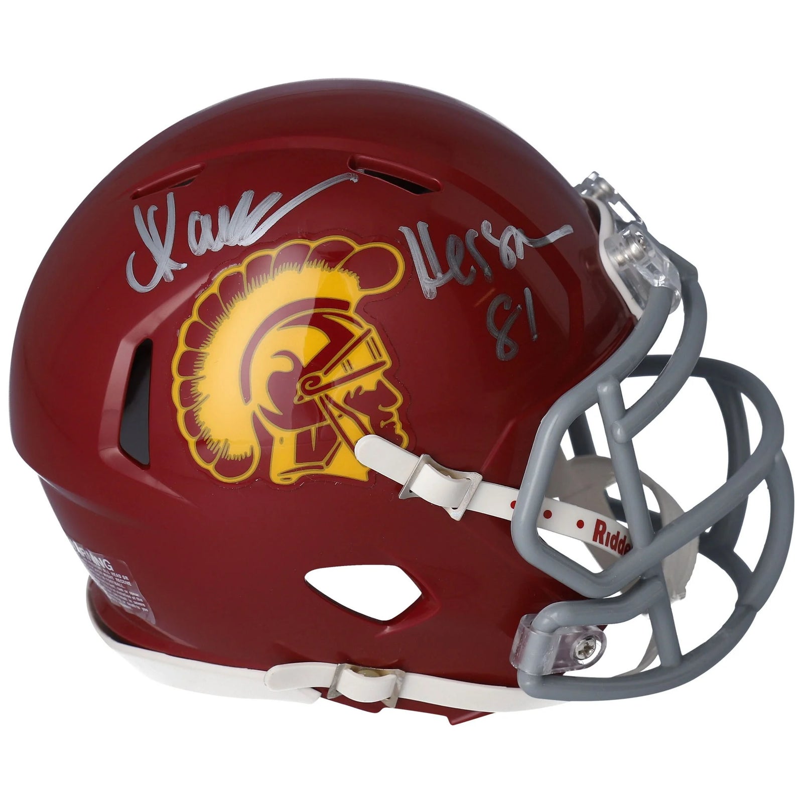 Marcus Allen Signed Riddell Speed Mini Helmet | Heisman 81 Inscription