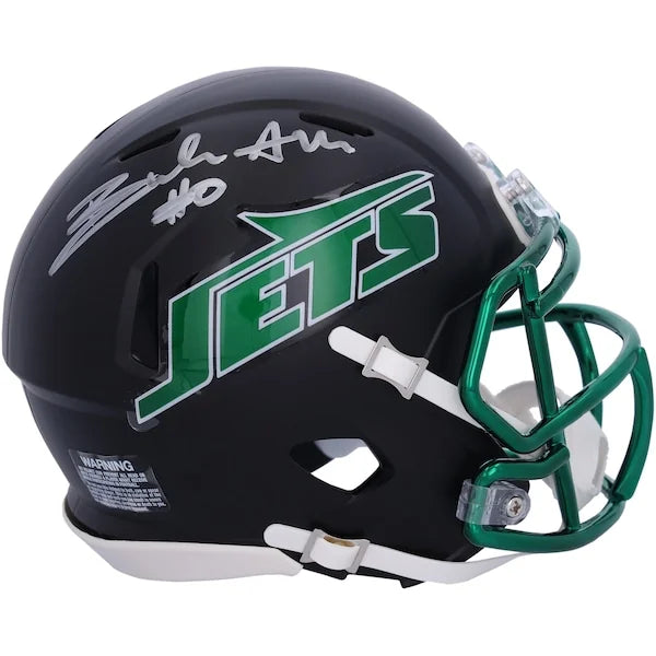 Braelon Allen Signed Jets Mini Helmet | 2024 Black Alternate