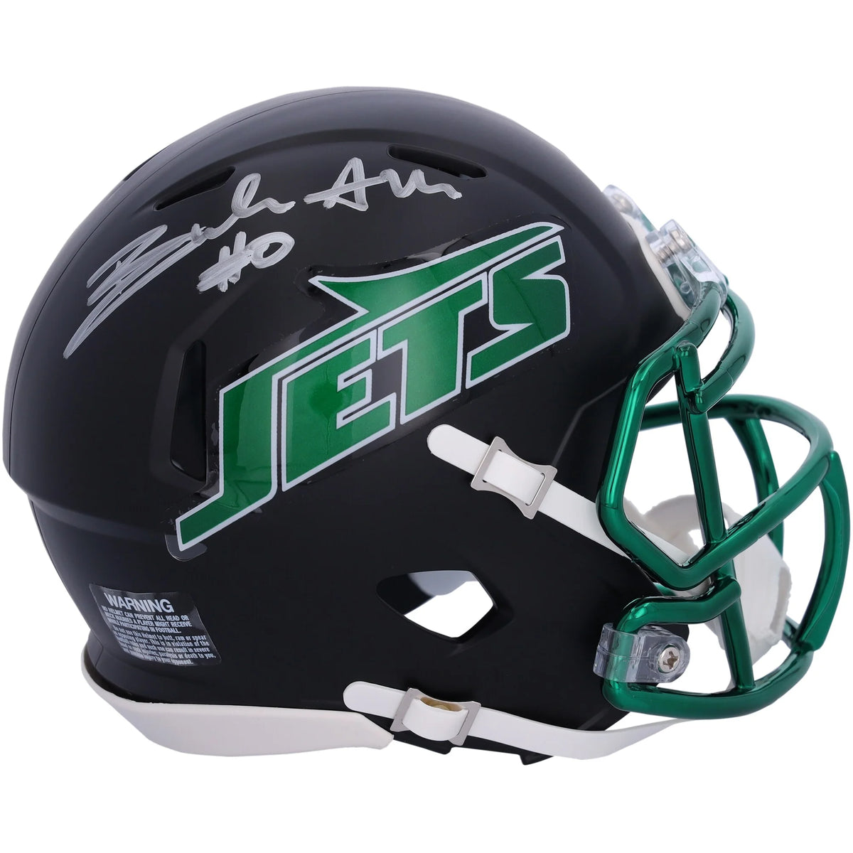 Braelon Allen Signed Jets Mini Helmet | 2024 Black Alternate