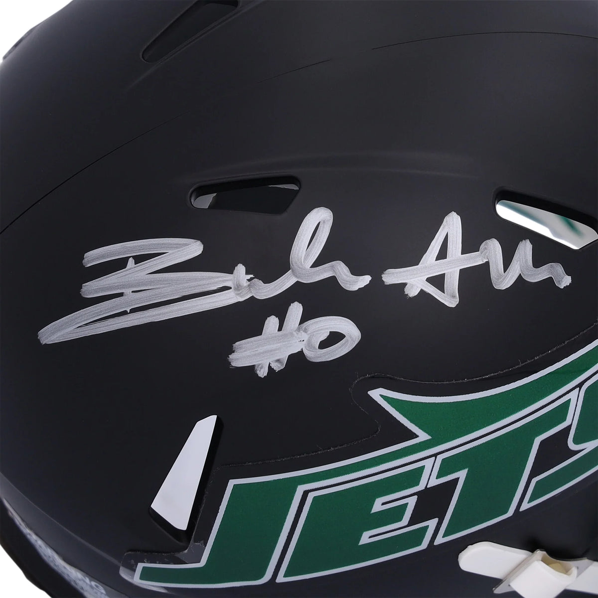 Braelon Allen Signed Jets Mini Helmet | 2024 Black Alternate