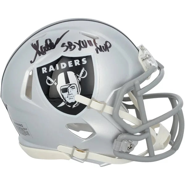Marcus Allen Signed Riddell Speed Mini Helmet | SB XVIII MVP Inscription | WMHLTAL0061
