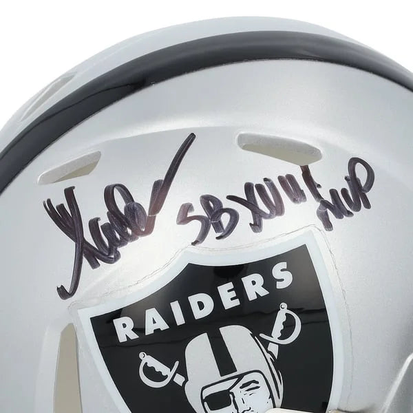 Marcus Allen Signed Riddell Speed Mini Helmet | SB XVIII MVP Inscription | WMHLTAL0061