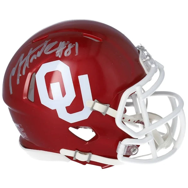 Mark Andrews Signed Oklahoma Sooners Mini Helmet | Authenticated