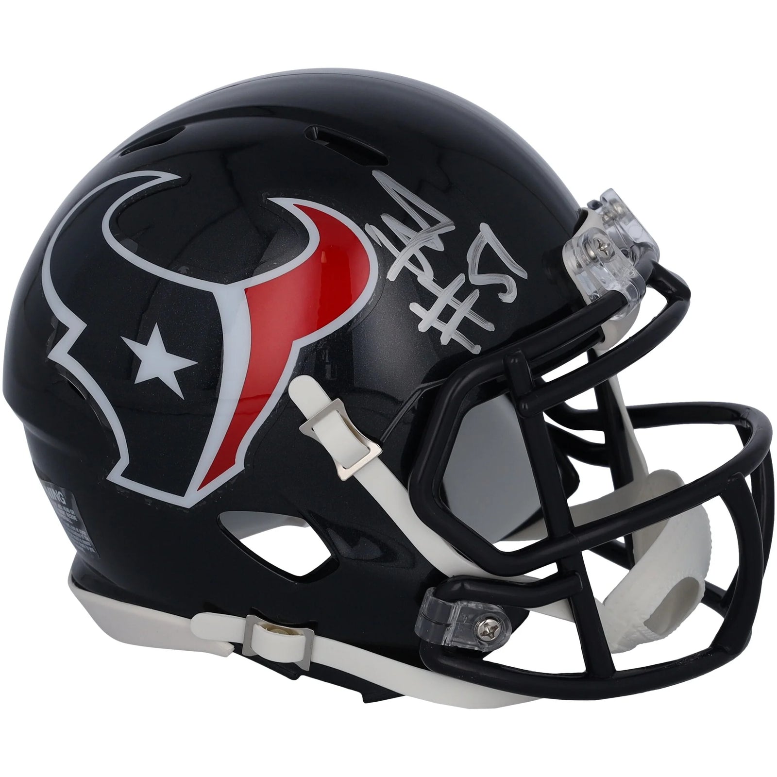 Will Anderson Jr. Houston Texans Autographed Fanatics Authentic 2024 Speed Mini Helmet - F2
