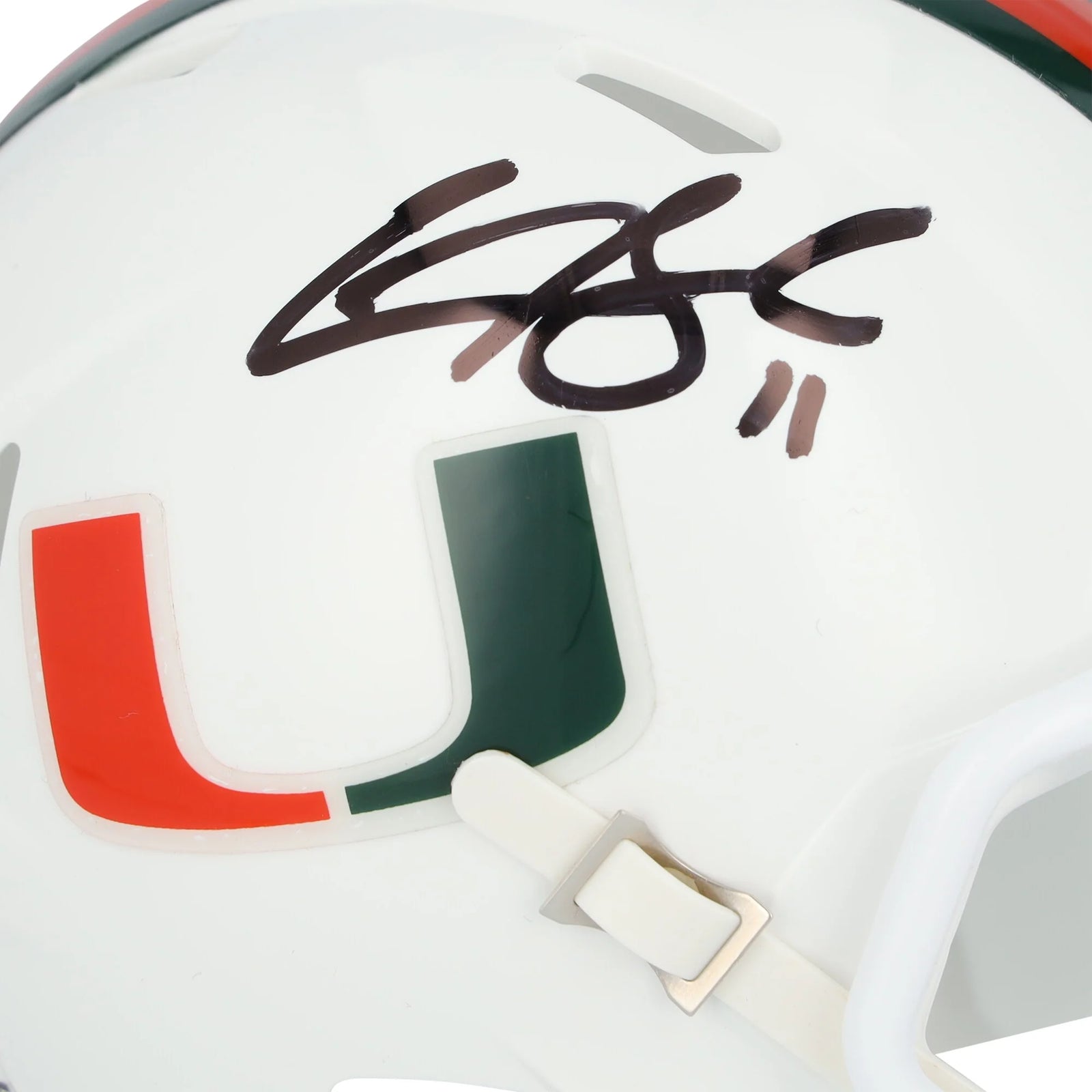 Carson Beck Signed Miami Hurricanes Riddell Speed Mini Helmet | Authenticated