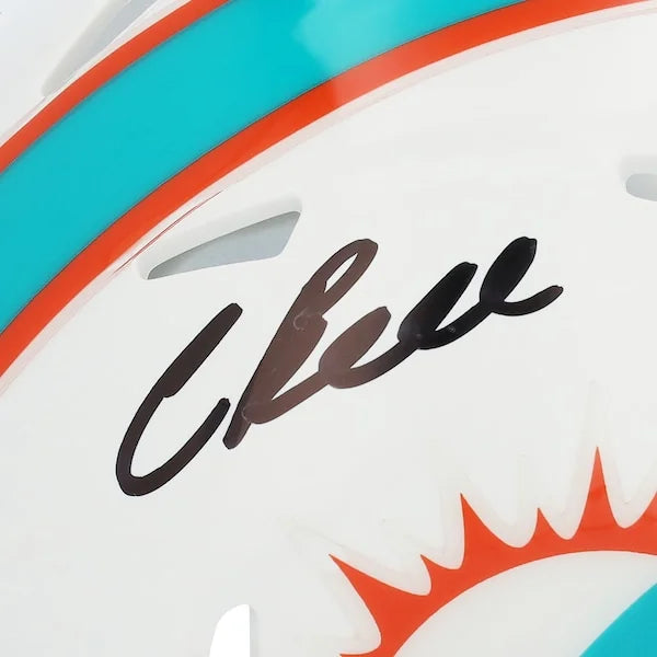 Chris Bell Signed Miami Dolphins Riddell Mini Helmet | Authenticated
