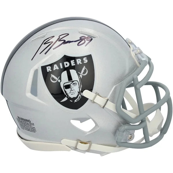 Brock Bowers Signed Las Vegas Raiders Riddell Speed Mini Helmet | Authenticated