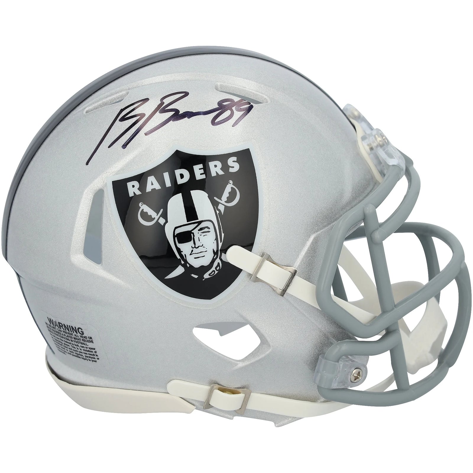 Brock Bowers Signed Las Vegas Raiders Riddell Speed Mini Helmet | Authenticated