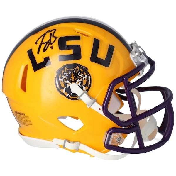 Joe Burrow LSU Tigers Autographed Riddell Speed Mini Helmet - S