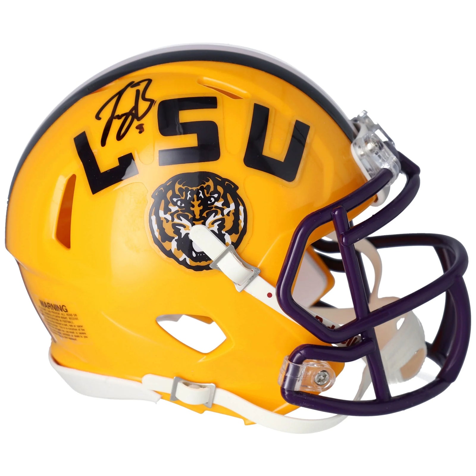 Joe Burrow LSU Tigers Autographed Riddell Speed Mini Helmet - S