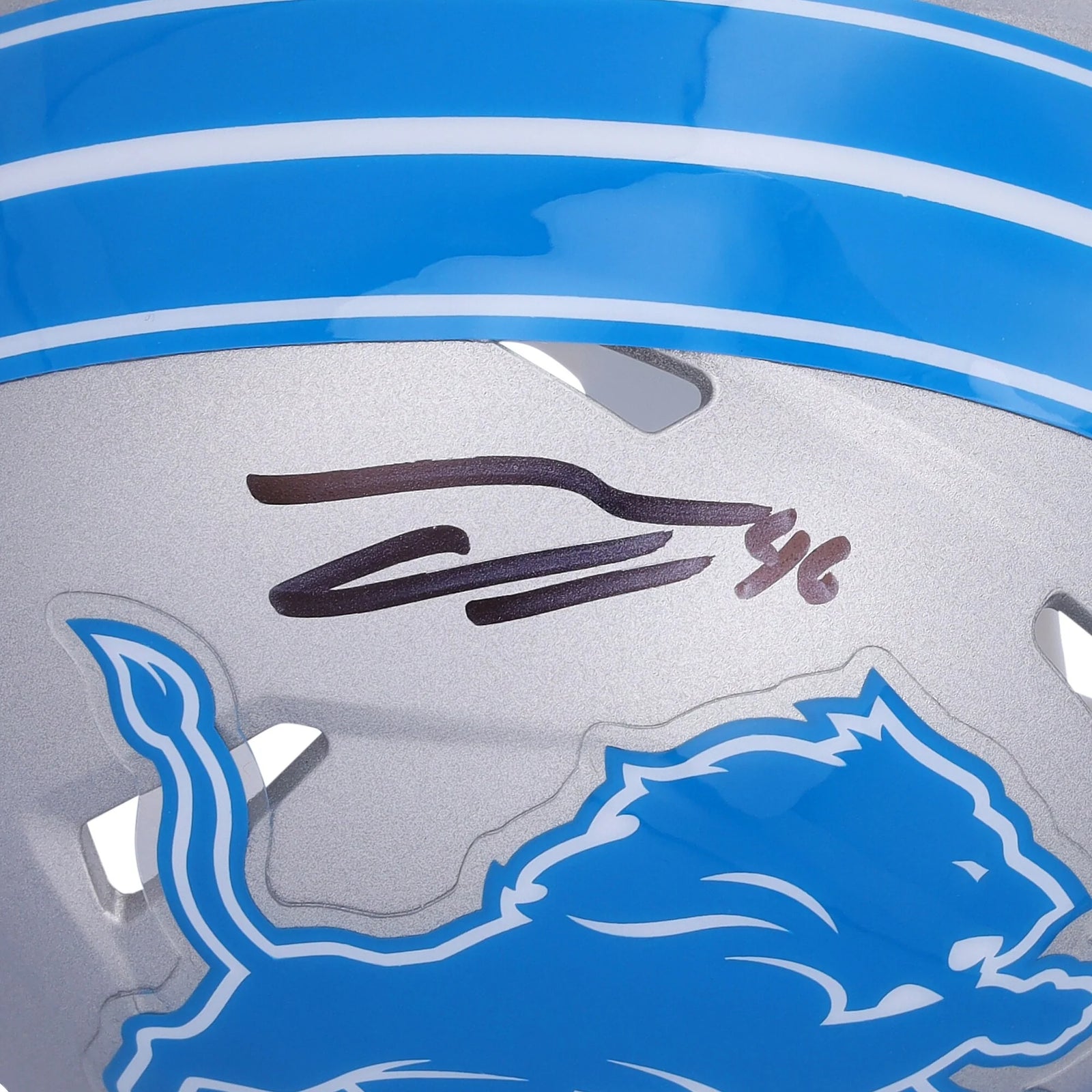 Jack Campbell Signed 2024 Lions Speed Mini Helmet | Authenticated