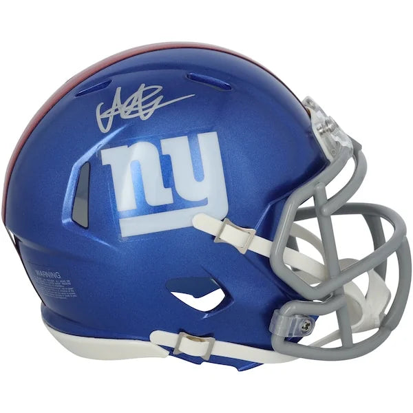 Abdul Carter Signed New York Giants Riddell Speed Mini Helmet | Authenticated