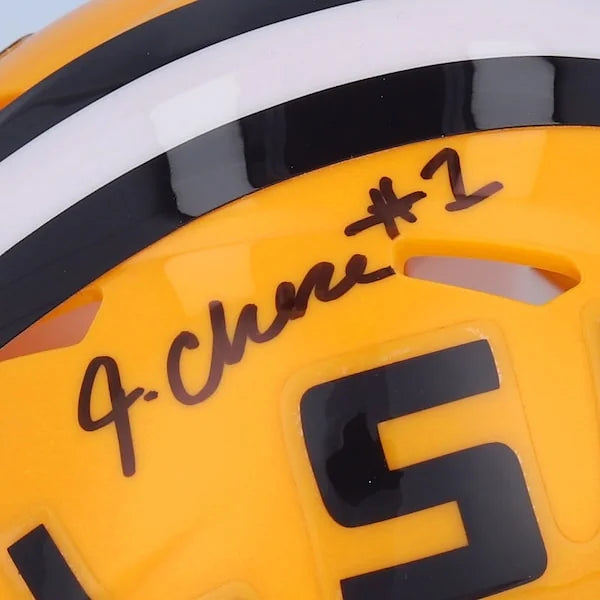 Ja'Marr Chase Signed LSU Tigers Riddell Speed Mini Helmet | Authenticated