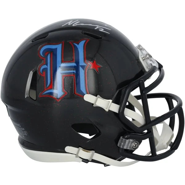 Nico Collins Signed Texans Navy Alternate Speed Mini Helmet | Authenticated | WMHLTCO0123