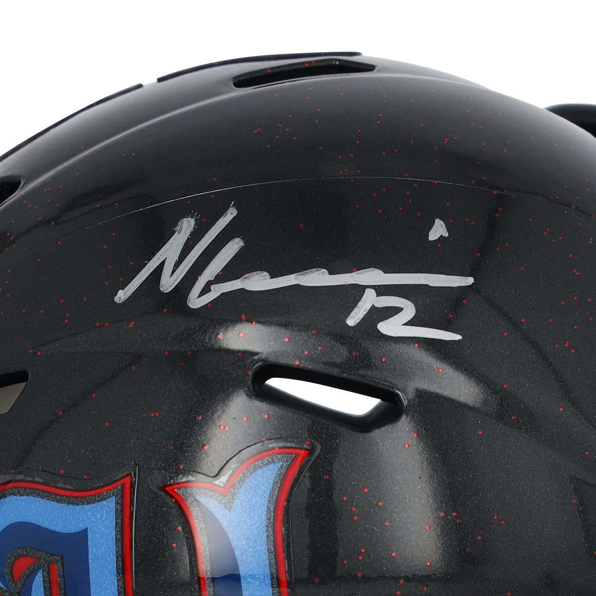 Nico Collins Signed Texans Navy Alternate Speed Mini Helmet | Authenticated | WMHLTCO0123