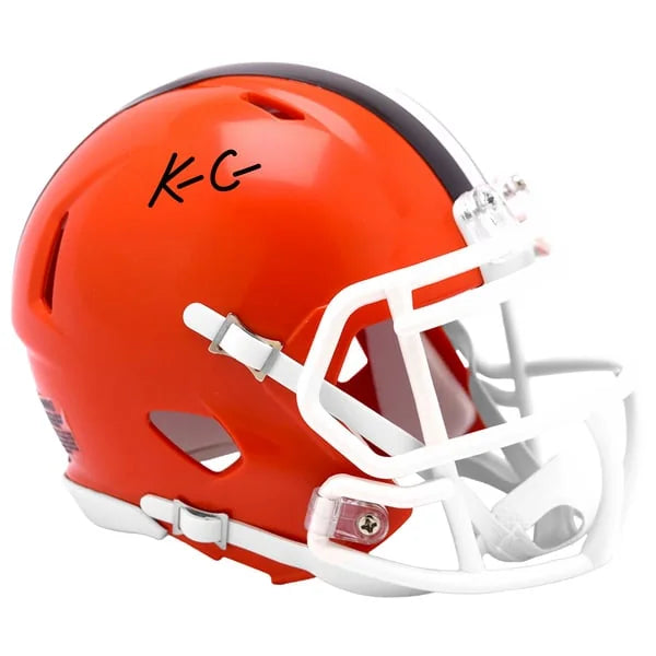 KC Concepcion Signed Cleveland Browns Mini Helmet | Riddell Slate Speed | WMHLTCO0141
