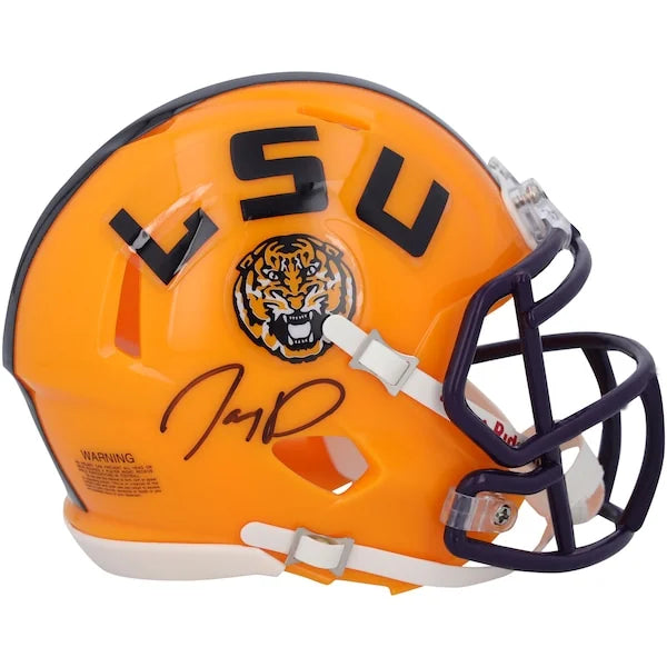 Jayden Daniels Signed LSU Tigers Riddell Speed Mini Helmet | Authenticated