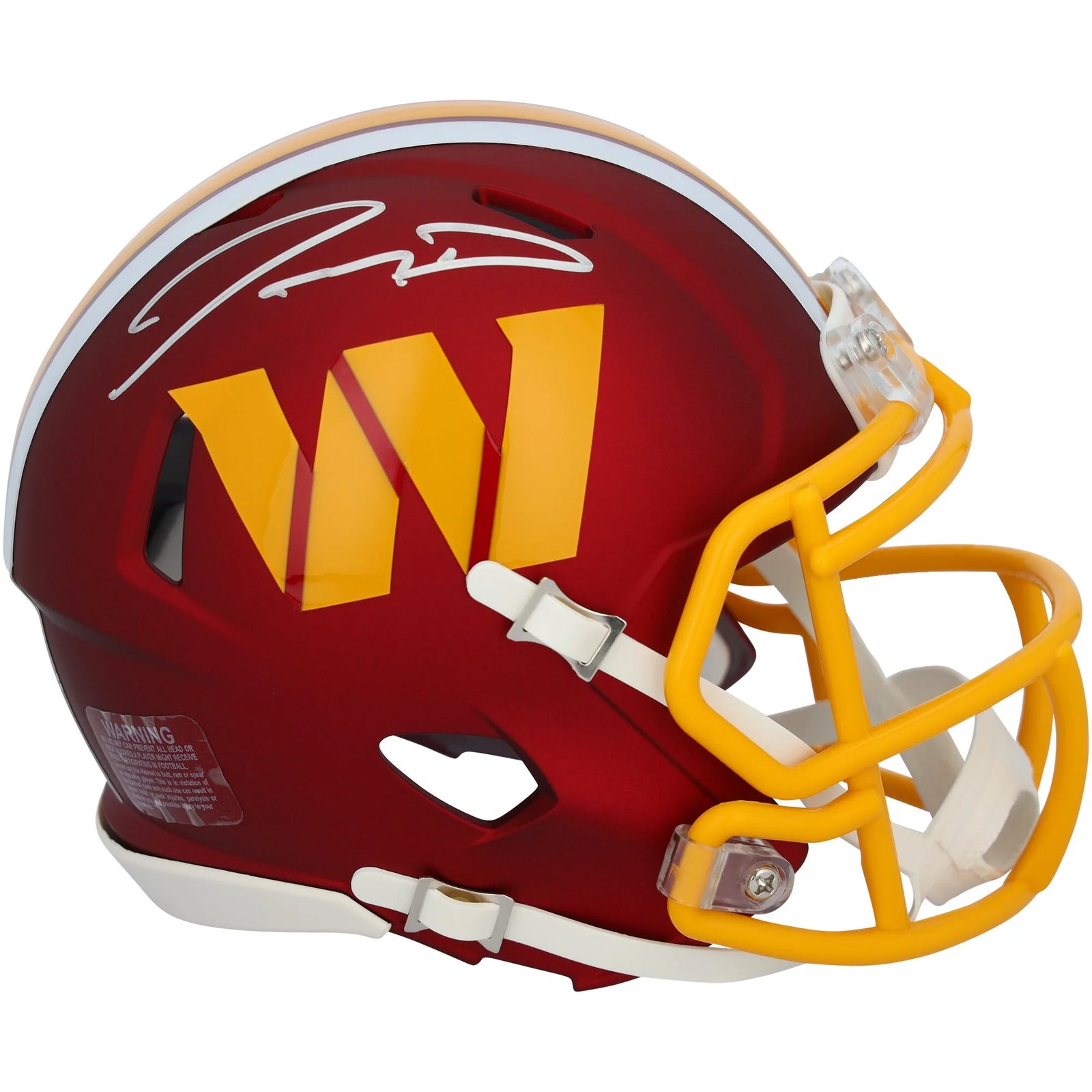 Jayden Daniels Signed Commanders Mini Helmet | 2025 Alternate Speed