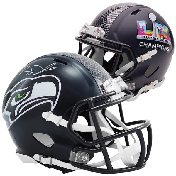 Sam Darnold Signed Seahawks Super Bowl LX Champions Mini Helmet | Riddell