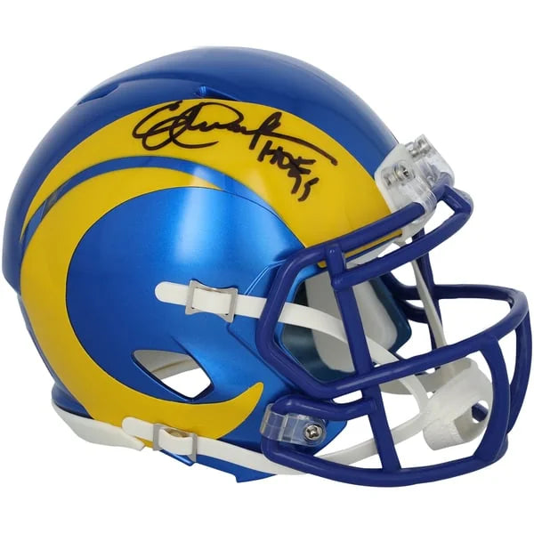 Eric Dickerson Signed Los Angeles Rams Mini Helmet | HOF 99 Inscription | WMHLTDI0043