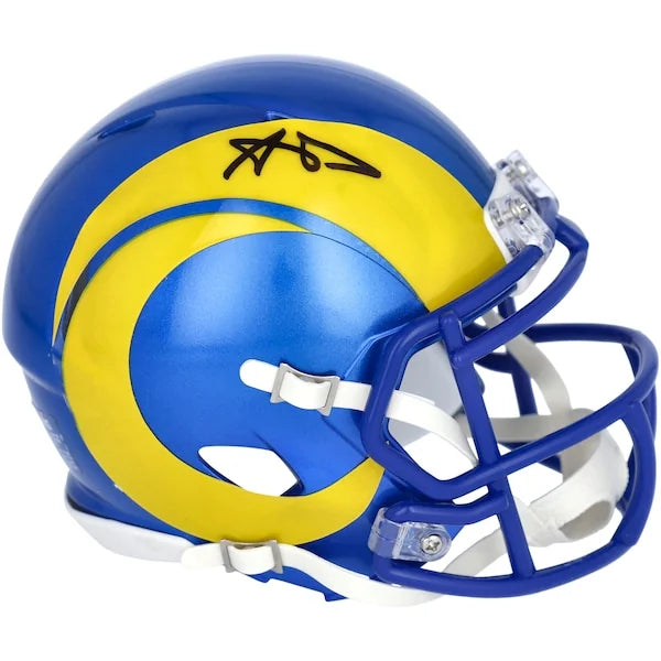 Aaron Donald Signed Riddell Speed Mini Helmet | Los Angeles Rams