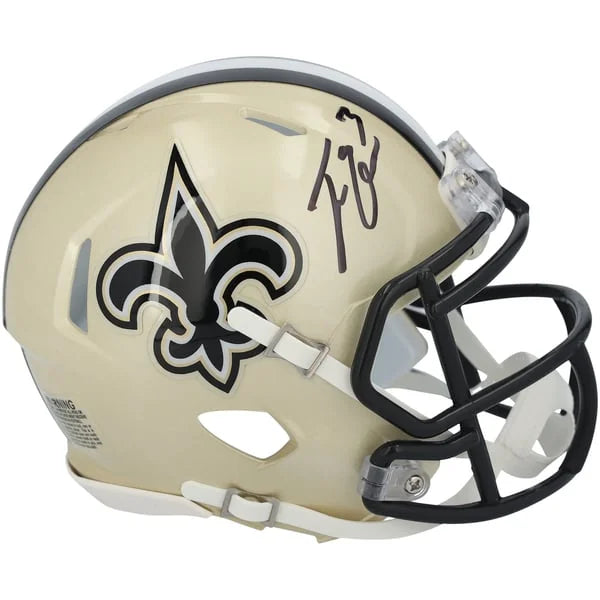 Travis Etienne Jr Signed Riddell 60th Anniversary Speed Mini Helmet | WMHLTET0008