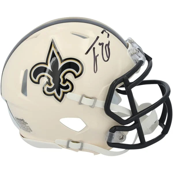 Travis Etienne Jr Signed Riddell Retro Speed Mini Helmet | New Orleans | WMHLTET0009