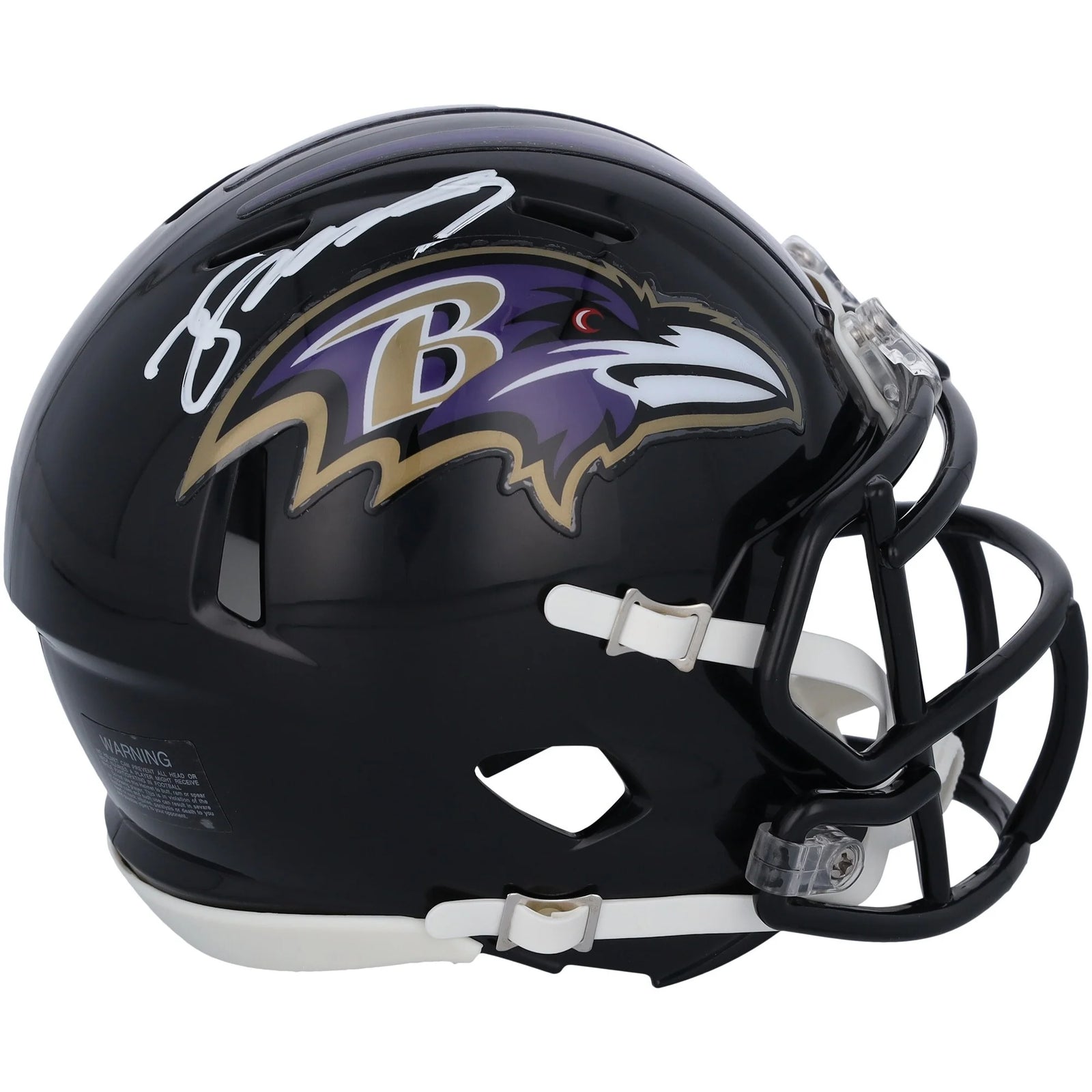 Zay Flowers Signed Baltimore Ravens Speed Mini Helmet | Authenticated
