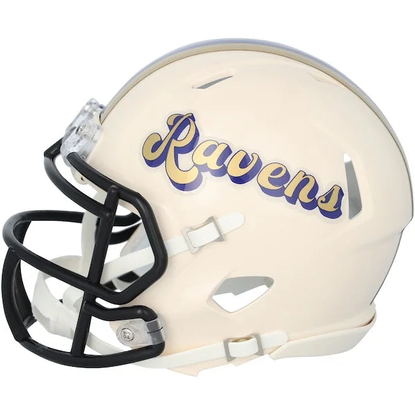 Zay Flowers Signed Riddell Retro Speed Mini Helmet | Baltimore Ravens