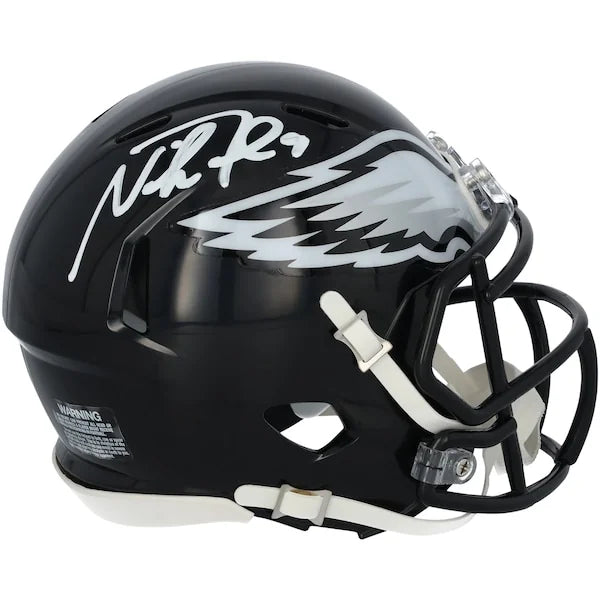 Nick Foles Signed Philadelphia Eagles Riddell Mini Helmet | 2002 Alternate